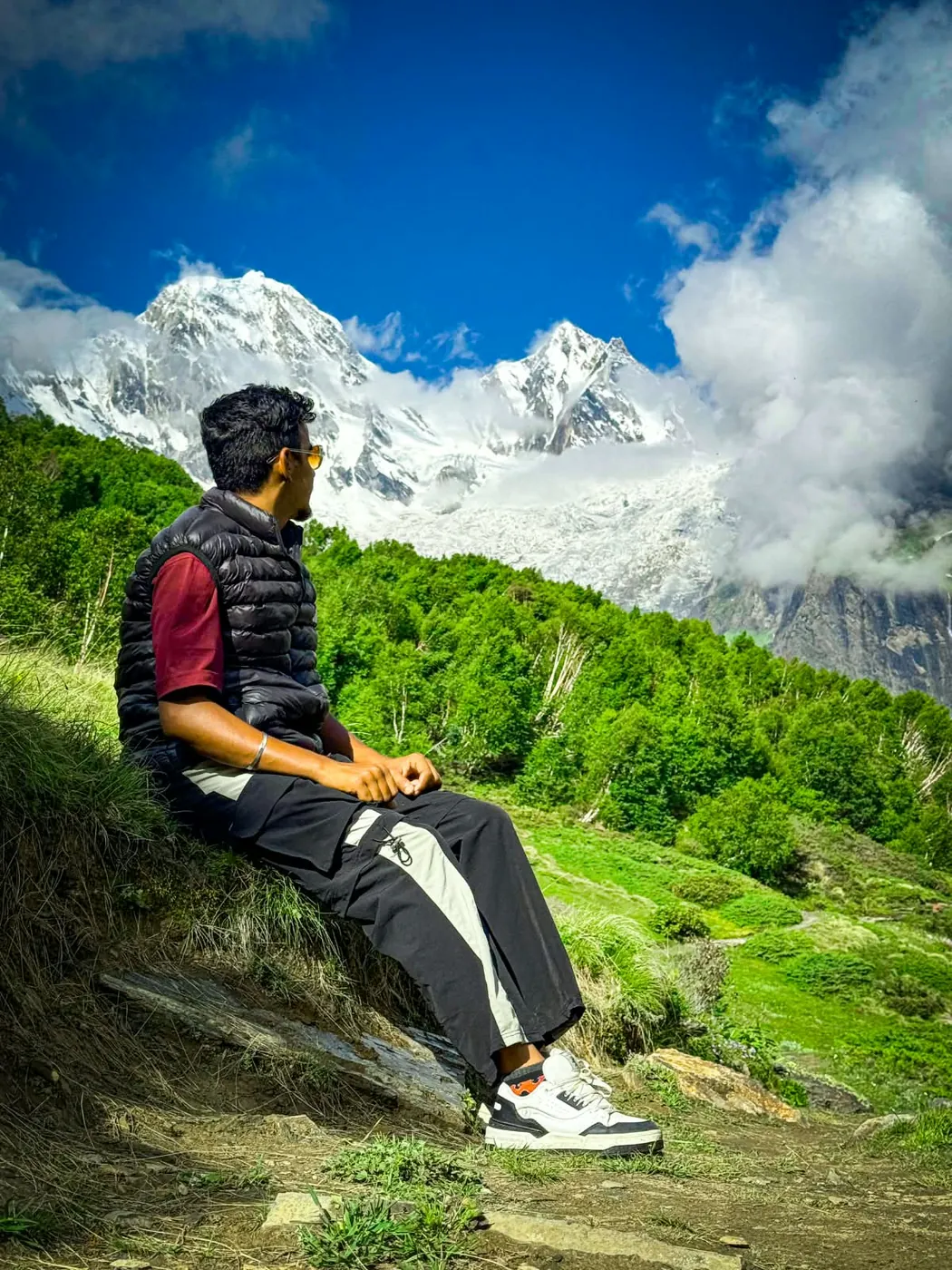 A moment on the yatra